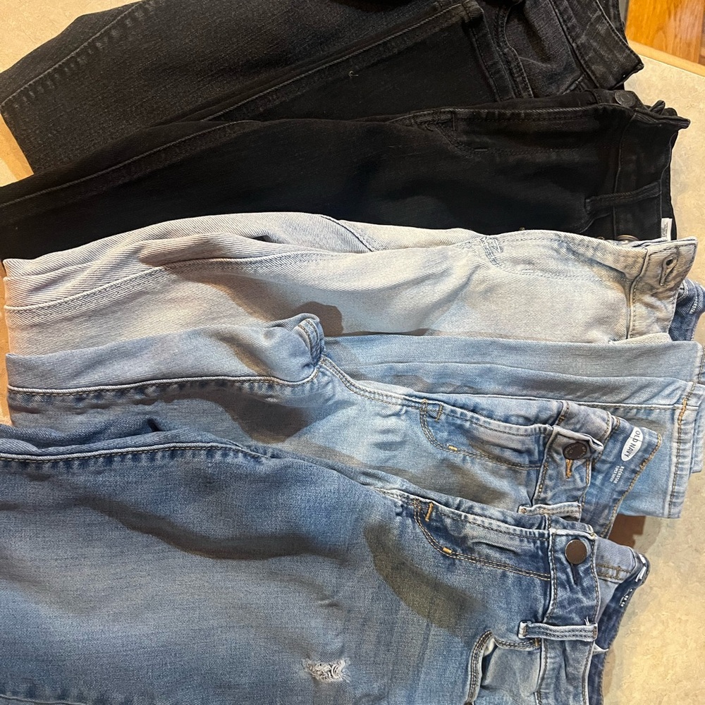 OLD NAVY Women's Jeans Collection - BUNDLE super skinny, high rise, rockstar,